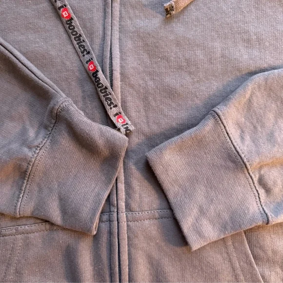 Keep a Breast Foundation I Love Boobies Gray Zip-Up Hoodie Size L Cozy - Picture 10 of 14